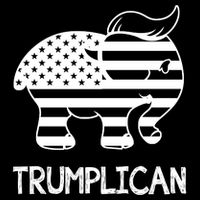 Trumplican Elephant Cropped Pullover Crew