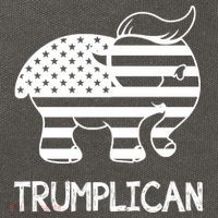 Trumplican Elephant Cotton Canvas Backpack