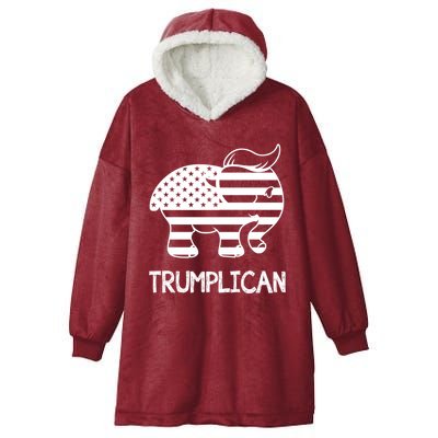 Trumplican Elephant Hooded Wearable Blanket