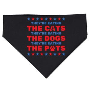 TheyRe Eating The Dogs And Cats Election 2024 USA-Made Doggie Bandana