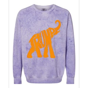 Trump Elephant Colorblast Crewneck Sweatshirt