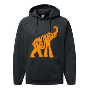 Trump Elephant Performance Fleece Hoodie