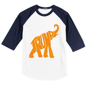 Trump Elephant Baseball Sleeve Shirt