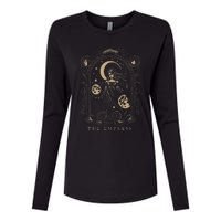 The Empress Tarot Card Goth Emo Occult Graphic Womens Cotton Relaxed Long Sleeve T-Shirt