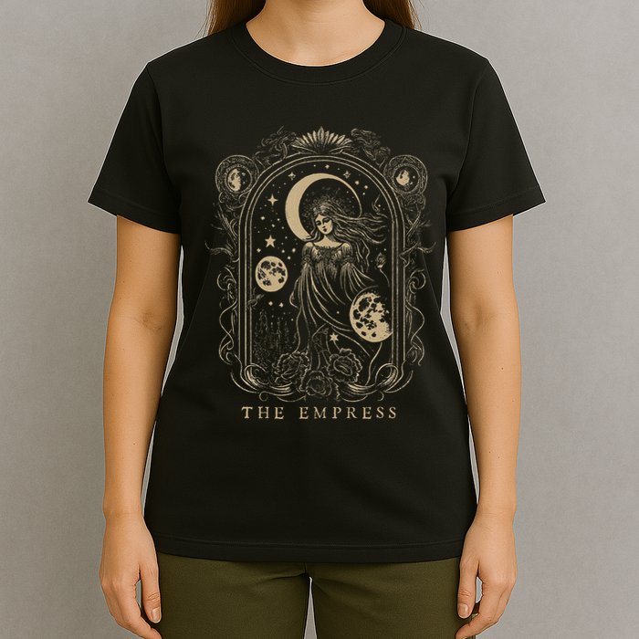The Empress Tarot Card Goth Emo Occult Graphic T-Shirt