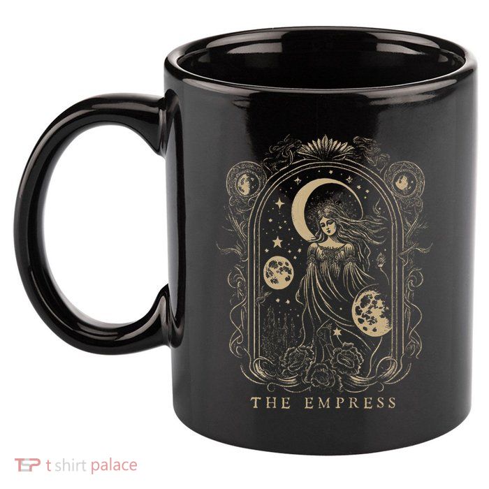 The Empress Tarot Card Goth Emo Occult Graphic 11oz C Handle Ceramic Mug