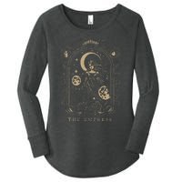 The Empress Tarot Card Goth Emo Occult Graphic Women's Perfect Tri Tunic Long Sleeve Shirt