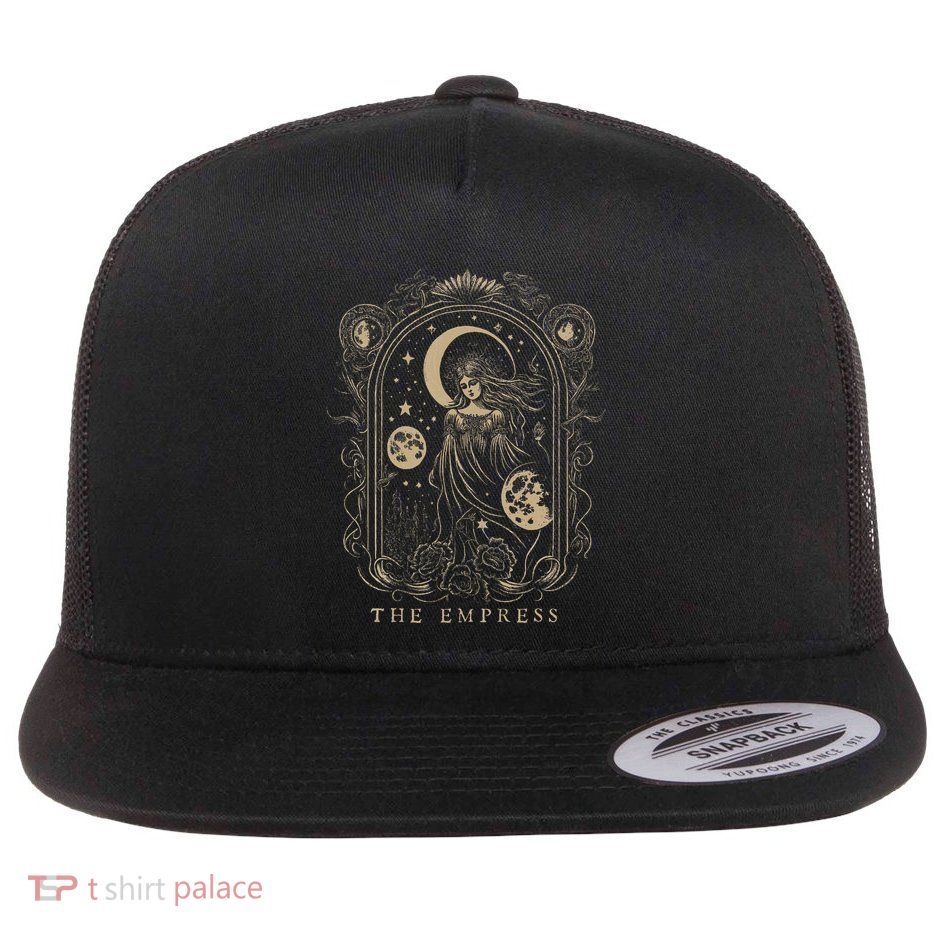 The Empress Tarot Card Goth Emo Occult Graphic Flatbill Hat
