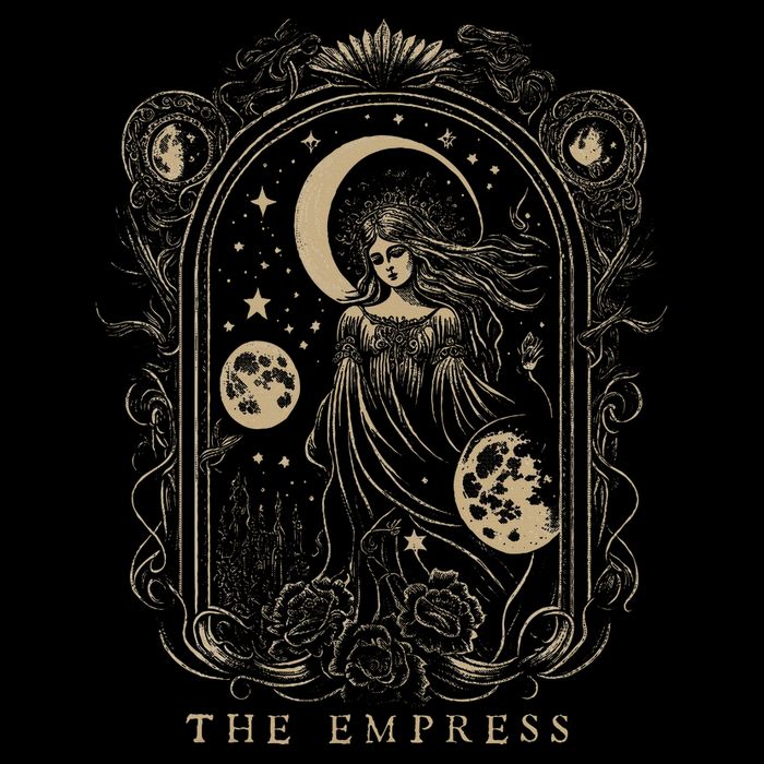 The Empress Tarot Card Goth Emo Occult Graphic 16 in Basic Backpack