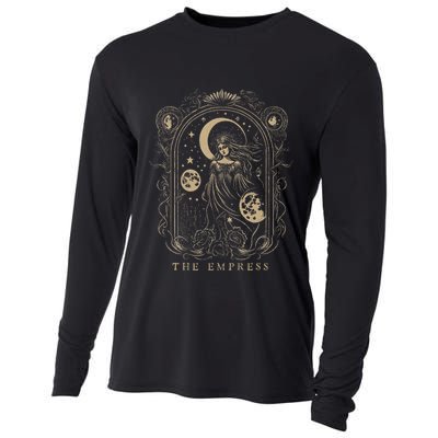 The Empress Tarot Card Goth Emo Occult Graphic Cooling Performance Long Sleeve Crew