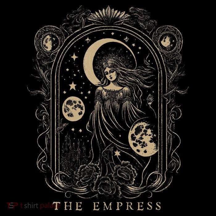 The Empress Tarot Card Goth Emo Occult Graphic Poster