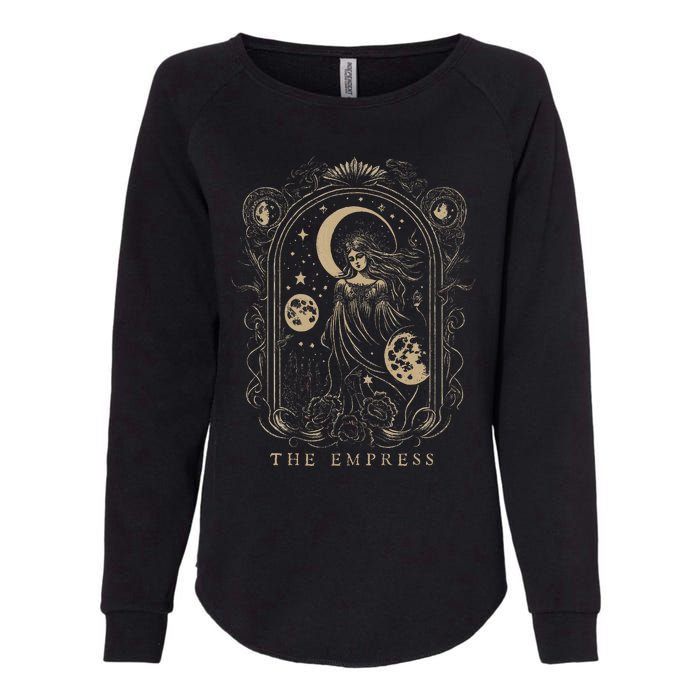 The Empress Tarot Card Goth Emo Occult Graphic Womens California Wash Sweatshirt