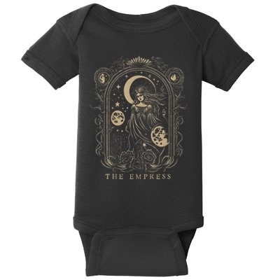 The Empress Tarot Card Goth Emo Occult Graphic Baby Bodysuit