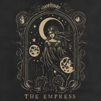 The Empress Tarot Card Goth Emo Occult Graphic Golf Towel