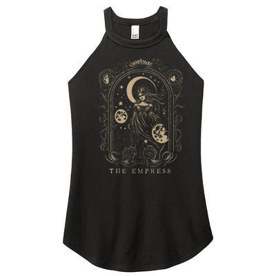 The Empress Tarot Card Goth Emo Occult Graphic Women's Perfect Tri Rocker Tank