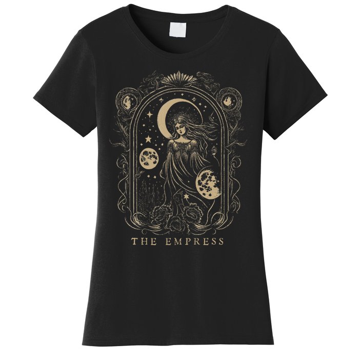 The Empress Tarot Card Goth Emo Occult Graphic Women's T-Shirt