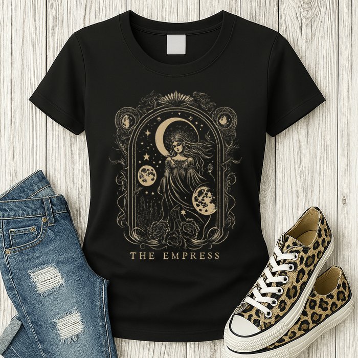 The Empress Tarot Card Goth Emo Occult Graphic Womens T-Shirt