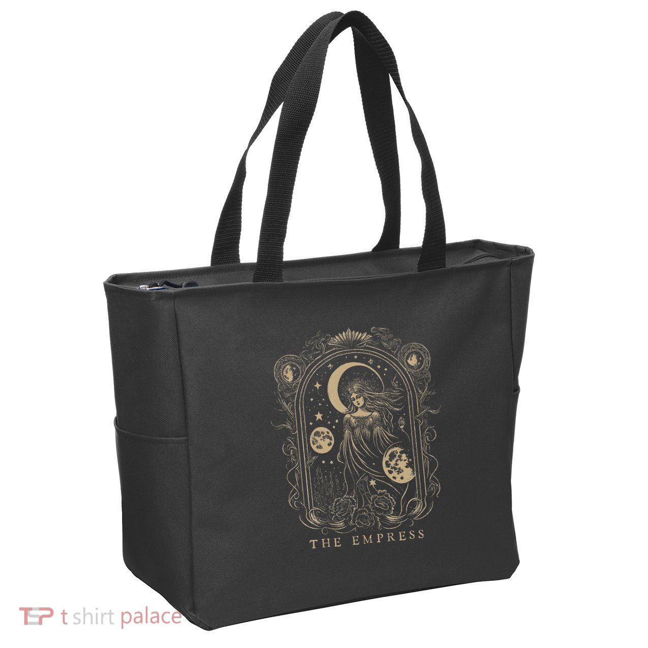 The Empress Tarot Card Goth Emo Occult Graphic Zip Tote Bag