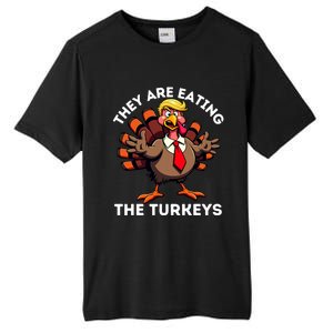 Theyre Eating The Turkeys Turkey Funny Thanksgiving Tall Fusion ChromaSoft Performance T-Shirt