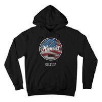 Total Eclipse Usa Flag Kansas Us State Tall Hoodie