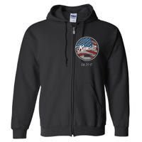 Total Eclipse Usa Flag Kansas Us State Full Zip Hoodie