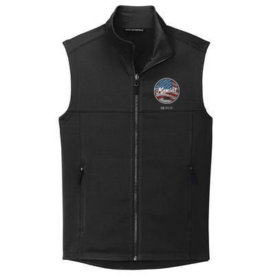 Total Eclipse Usa Flag Kansas Us State Collective Smooth Fleece Vest