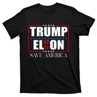 Trump Election Usa Flag Trump Elon Save America T-Shirt