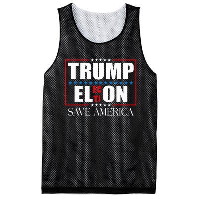 Trump Election Usa Flag Trump Elon Save America Mesh Reversible Basketball Jersey Tank