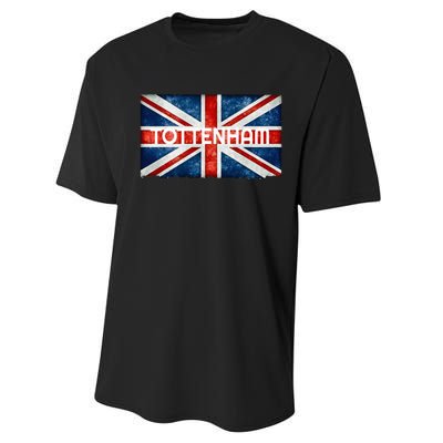 Tottenham England UK Flag Performance Sprint T-Shirt