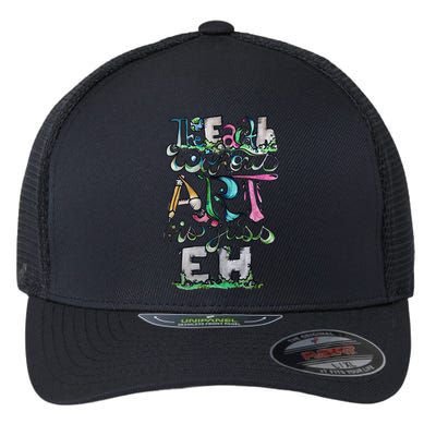 The Earth Without Art Is Just Eh Earth Day Flexfit Unipanel Trucker Cap