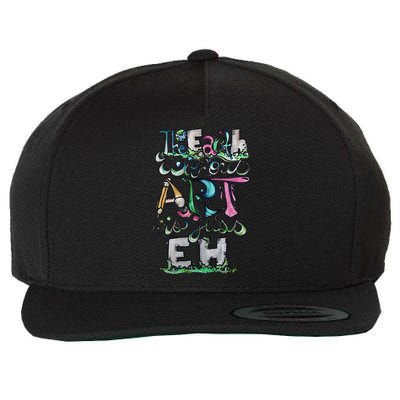 The Earth Without Art Is Just Eh Earth Day Wool Snapback Cap