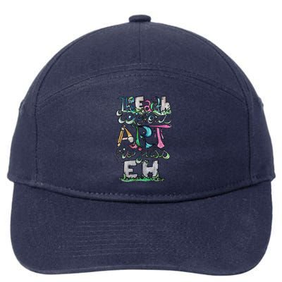 The Earth Without Art Is Just Eh Earth Day 7-Panel Snapback Hat