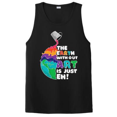 The Earth Without Art Is Just Eh Earth Day Artist Pun Gift PosiCharge Competitor Tank