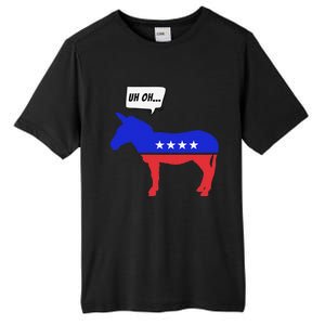 Trump Election Win 2024 Worried Democrat Donkey Reaction Tall Fusion ChromaSoft Performance T-Shirt