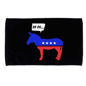 Trump Election Win 2024 Worried Democrat Donkey Reaction Microfiber Hand Towel