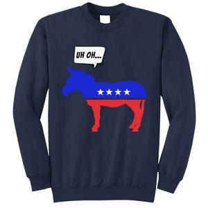 Trump Election Win 2024 Worried Democrat Donkey Reaction Sweatshirt