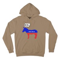 Trump Election Win 2024 Worried Democrat Donkey Reaction Hoodie