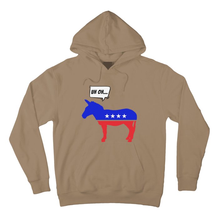 Trump Election Win 2024 Worried Democrat Donkey Reaction Hoodie