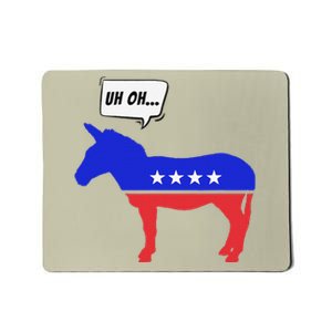 Trump Election Win 2024 Worried Democrat Donkey Reaction Mousepad