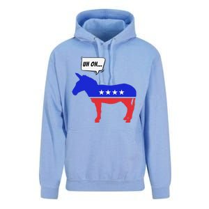 Trump Election Win 2024 Worried Democrat Donkey Reaction Unisex Surf Hoodie