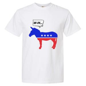 Trump Election Win 2024 Worried Democrat Donkey Reaction Garment-Dyed Heavyweight T-Shirt