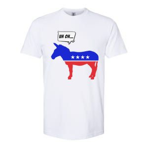 Trump Election Win 2024 Worried Democrat Donkey Reaction Softstyle CVC T-Shirt