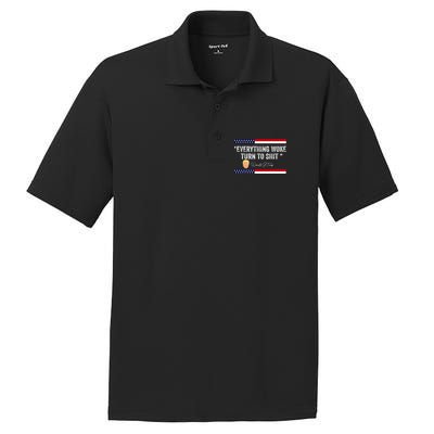 Trump Everything Woke Turns To Shit Political Republican PosiCharge RacerMesh Polo