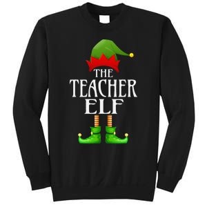 Teacher Elf Xmas Funny Family Matching Group Christmas Sweatshirt