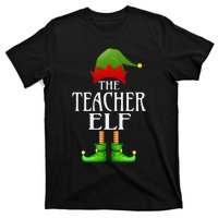 Teacher Elf Xmas Funny Family Matching Group Christmas T-Shirt