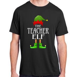 Teacher Elf Xmas Funny Family Matching Group Christmas Adult ChromaSoft Performance T-Shirt