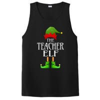 Teacher Elf Xmas Funny Family Matching Group Christmas PosiCharge Competitor Tank