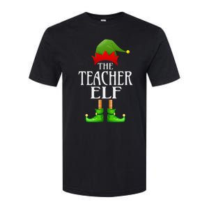 Teacher Elf Xmas Funny Family Matching Group Christmas Softstyle CVC T-Shirt