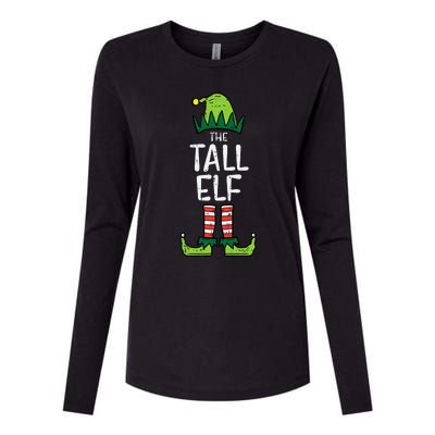 Tall Elf Xmas Matching Christmas For Family Womens Cotton Relaxed Long Sleeve T-Shirt