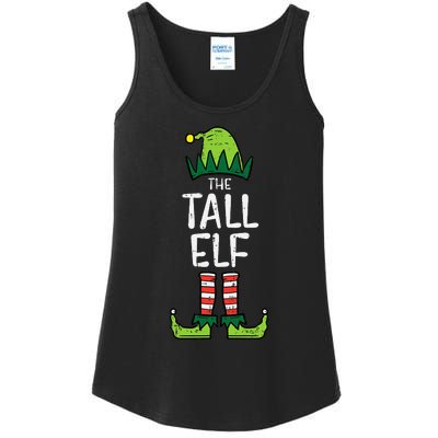 Tall Elf Xmas Matching Christmas For Family Ladies Essential Tank